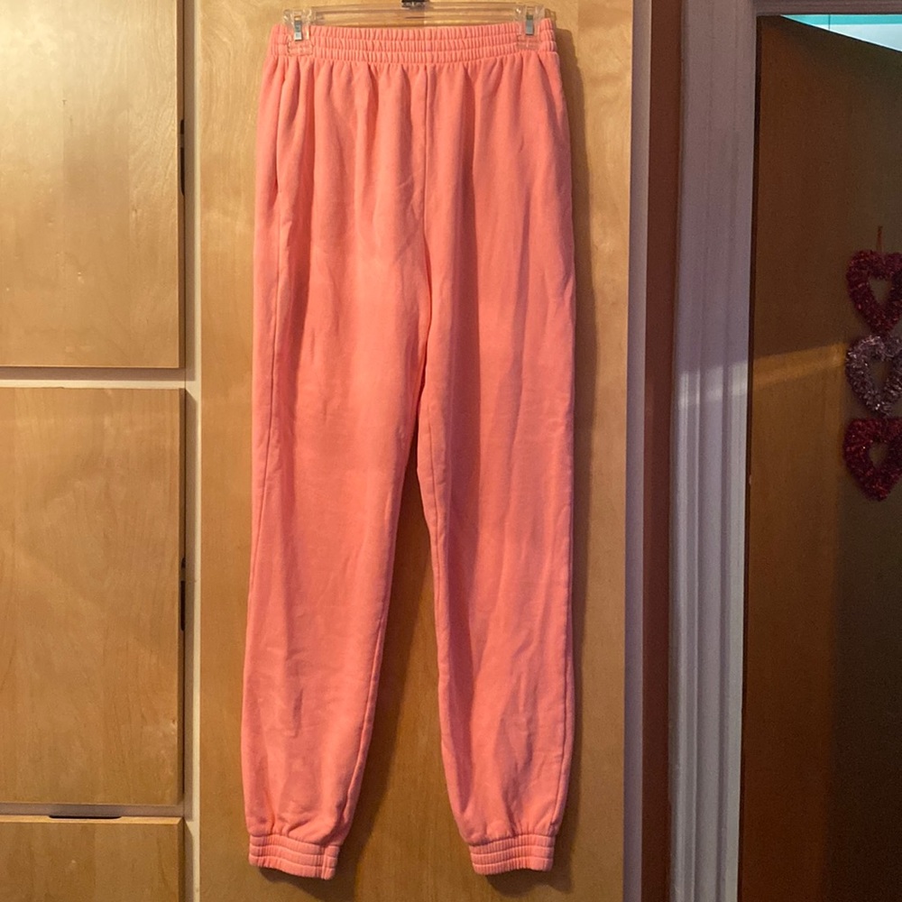 PINK Victoria Secret Neon Pink Sweatpants size Small